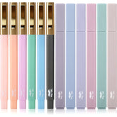 Aesthetic No-Bleed Highlighters & Pens, 12-Pack Pastel Set with Black Ink, Perfect for Bibles