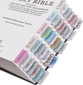 Mr. Pen Spanish Bible Tabs - 75 Laminated Index Tabs for Women and Men, Study Bible Tabs