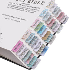 Mr. Pen Spanish Bible Tabs - 75 Laminated Index Tabs for Women and Men, Study Bible Tabs