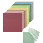 Clear Colorful Self-Stick Notes, 3x3 Inches, 12 Pads (600 Sheets Total)