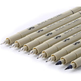 Fineliner Drawing Pens, 8 Pack Black Multiliner Set, Waterproof Ink for Sketching, Notes & Bible Journaling