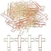 Gold & Rose Gold Cross Paper Clips (35 Pack) for Bible Journaling & Study