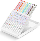 Colorful Fineliners with Stand, 10 Pack, Fine Tip Pens