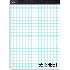 Graph Paper Pad 11" x 8.5", 4x4 Grid (4 Squares/Inch), 55 Sheets, Quad Ruled