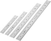 Stainless Steel Ruler Set (4-Pack) - 6, 8, 12, 14 Inches