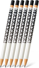 Rotary Mechanical Pencil Set (6 pcs) with Twist Design, HB Lead
