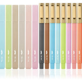 16 Pack No-Bleed Bible Highlighters & Pens, Pastel Colors, Black Ink, Aesthetic Design