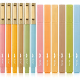 Aesthetic No-Bleed Highlighters & Pens, 12-Pack Pastel Set for Bible Study