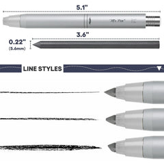 5.6 mm Metal Mechanical Clutch Pencil with Built-In Sharpener
