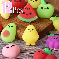 12 Pack Mini Squishy Animals Toys - Perfect Party Favors
