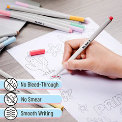 Pastel Fine Point Fineliner Pens - 12 Pack