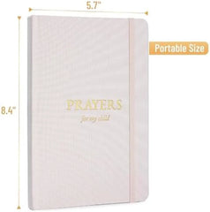Mr. Pen Prayer Journal for My Child - 8.4"x5.7", 80 Sheets, Pink - Prayer Book for Women, Prayers for My Daughter
