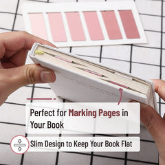 Magnetic Bookmarks (12 Pack) - Aesthetic Boho Design, Durable Magnet Book Clips