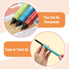 Bible Gel Highlighters, 16 Pack, Assorted Colors, No-Bleed, Twist-Up, Sharpenable Tips
