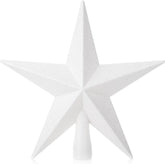 Mr. Pen Glitter Star Tree Topper, 8-Inch, White Star Christmas Tree Topper