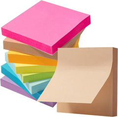 Mr. Pen Sticky Notes 3x3 Inches, 8 Pads, Bright Colors, Self-Stick Note Pads