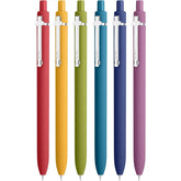 Mr. Pen Retractable Gel Pens, 6 Pack, 0.5 mm Black Ink, Vintage Design with Silver Clip
