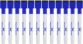 Blue Fine Tip Magnetic Dry Erase Markers (12 Pack) with Cap Eraser