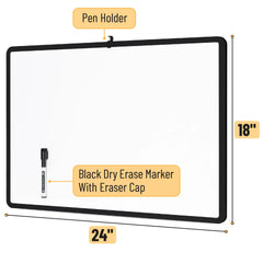 Magnetic Whiteboard for Wall, 14 x 11, Marker Included