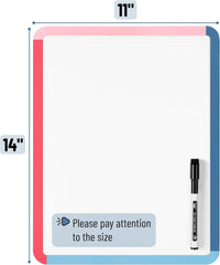 Dry Erase Board 14 x 11 with Colorful Frame and Marker