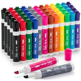 Bulk Dry Erase Markers (52-Pack) with 12 Assorted Colors, Chisel Tip