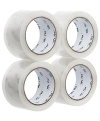 Clear Packing Tape 4-Pack, 1.88" Wide, 60 Yards per Roll, Strong Adhesive Shipping Tape