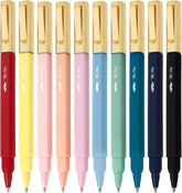 Aesthetic Pens 10 Pack - Assorted Colors, Square Body, 0.7mm Fine Point Ballpoint