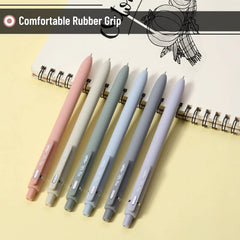 Retractable Gel Pens, 6 Pack, 0.5mm Fine Point