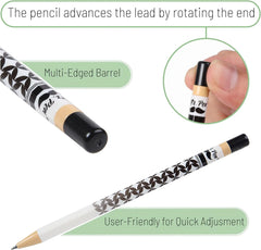 Rotary Mechanical Pencil Set (6 pcs) with Twist Design, HB Lead