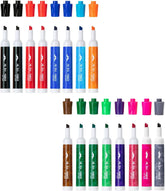 Dry Erase Markers, 16 Pack, Low Odor, Chisel Tip, Assorted Colors