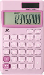 Purple 12-Digit Solar Handheld Calculator with Standard Functions