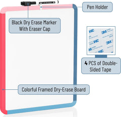 Dry Erase Board 14 x 11 with Colorful Frame and Marker
