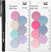 Colorful Round Transparent Sticky Notes, 14 Pads, 560 Sheets, 1.1"
