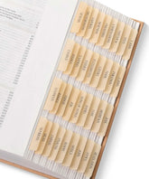 Mr. Pen Bible Tabs - 75 Transparent Cappuccino Laminated Tabs for Women and Men, Study Bible Index Tabs and Labels
