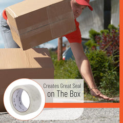 Clear Packing Tape 4-Pack, 1.88" Wide, 60 Yards per Roll, Strong Adhesive Shipping Tape