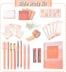 Mr. Pen Bible Journaling Kit for Women - Sunset Blush, No-Bleed Highlighters & Pens