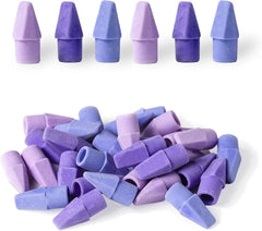 Colorful Latex-Free Pencil Eraser Toppers (30 Pack) – Smudge-Free