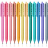 Retractable Gel Pens 12 Pack, Assorted Pastel Colors, Fine Point 0.7mm, Fast-Drying Ink, Cute Aesthetic Pens for Journaling