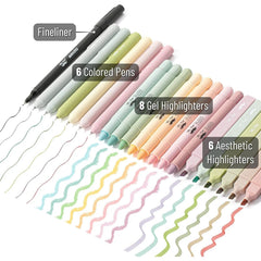 Bible Journaling Kit, 31 Pcs — Pens, Highlighters, Tabs, Bookmarks & Sticky Notes, No Bleed Bible Study Set