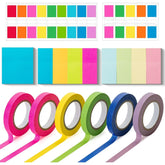 280-Piece Annotation Kit with Sticky Tabs, Mini Notes, and Highlighter Tape