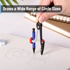 Geometry Compass with Mechanical Pencil, Draws 5.5-Inch Circles