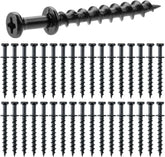 Mr. Pen Bear Claw Hangers, 50 Pack, Black, 4-in-1 Hanging Screws for D-Rings