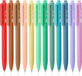 Customizable Retractable Gel Pens with Assorted Ink and Barrel Colors, 0.7mm