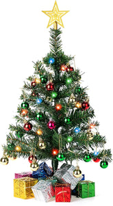 Mr. Pen Mini Christmas Tree with 35 LED Lights, 22 Inch Tabletop Decor