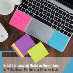Mr. Pen Sticky Notes 3x3 Inches, 8 Pads, Bright Colors, Self-Stick Note Pads