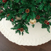 Mr. Pen Knitted Christmas Tree Skirt, 24 Inches, Small Xmas Tree Skirt