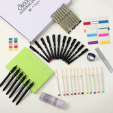 Mr. Pen Creative Journaling Kit – 10-Piece Bullet Journal Set with Notebook, Pens, Markers, Washi Tape & Tabs, Ideal Gift for Beginners and Pros