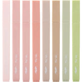 Boho Aesthetic Highlighters (8-Pack) with No-Bleed Ink & Chisel Tip