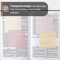 Transparent Sticky Notes 3x3 Inches, 200 Sheets, Pastel Colors, 4 Pads with Quick-Dry Pen