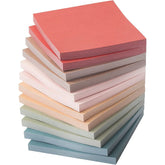 Sticky Notes 3"x3", 12 Pads, 600 Sheets, Vintage Colors, Self-Stick Note Pads for Office, Home & School